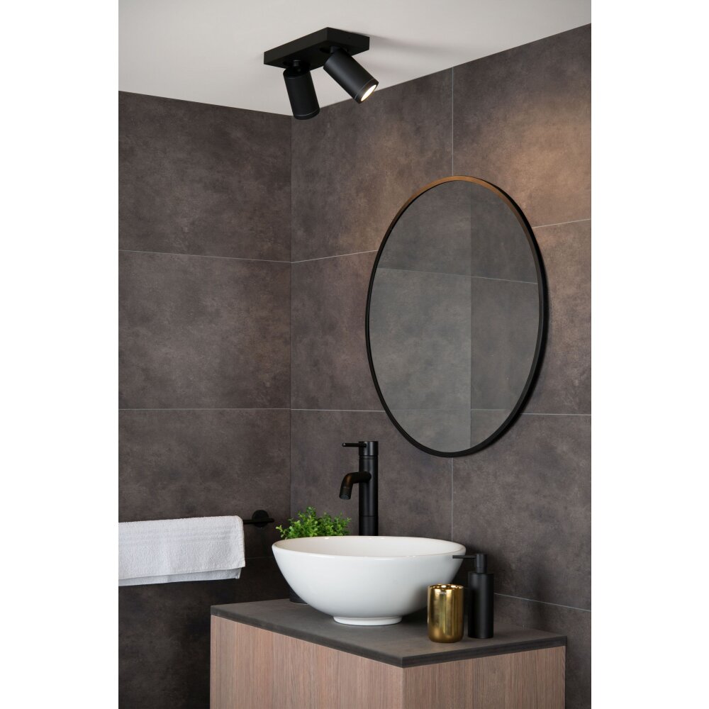 Spot de plafond Lucide TAYLOR LED Noir, 2 lumières main product photo