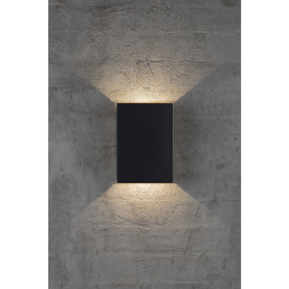Applique murale d'extérieur Nordlux FOLD LED Noir, 2 lumières main product photo