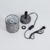 Lampe de table Kigombo Gris, Noir, 1 lumière