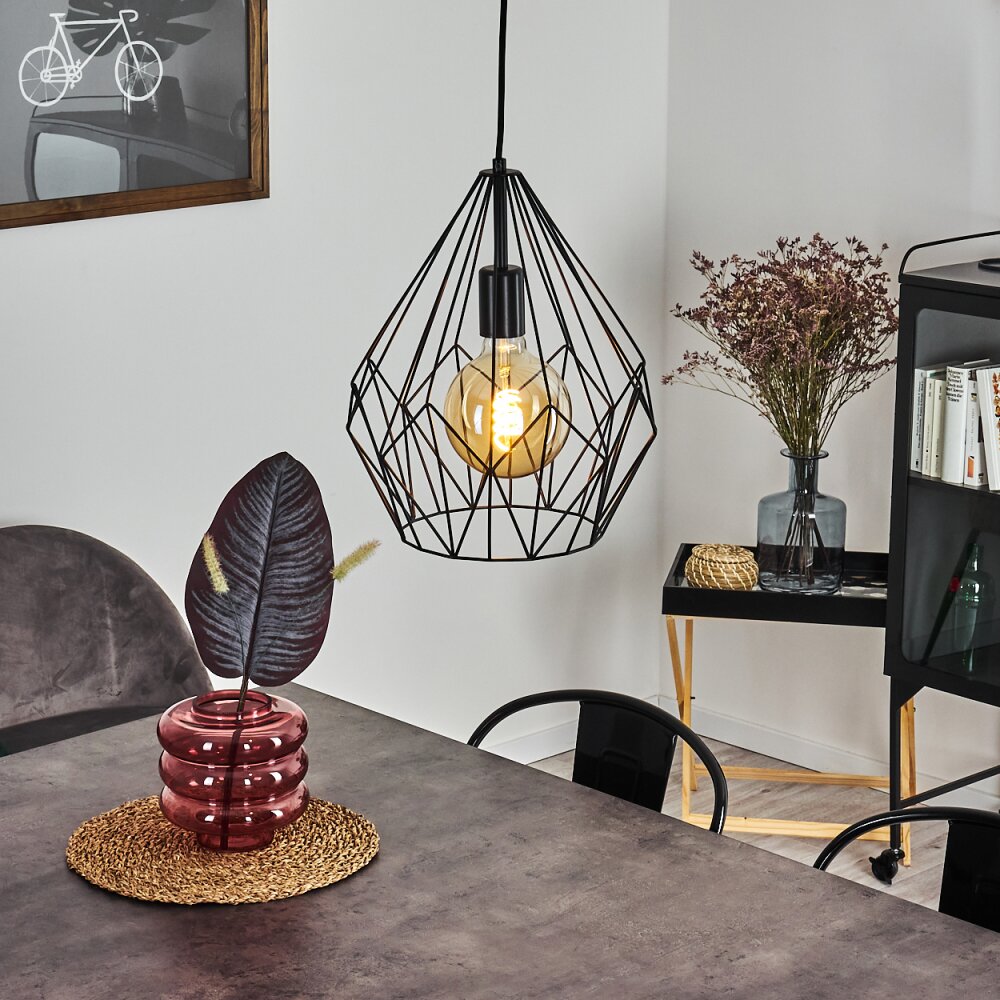 Suspension Zarembo Noir, 1 lumière main product photo