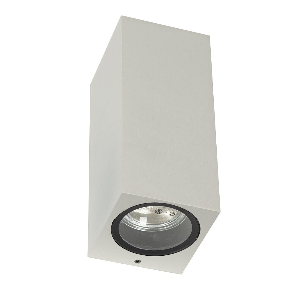 Applique murale d'extérieur KS Verlichting Geo Blanc, 2 lumières main product photo