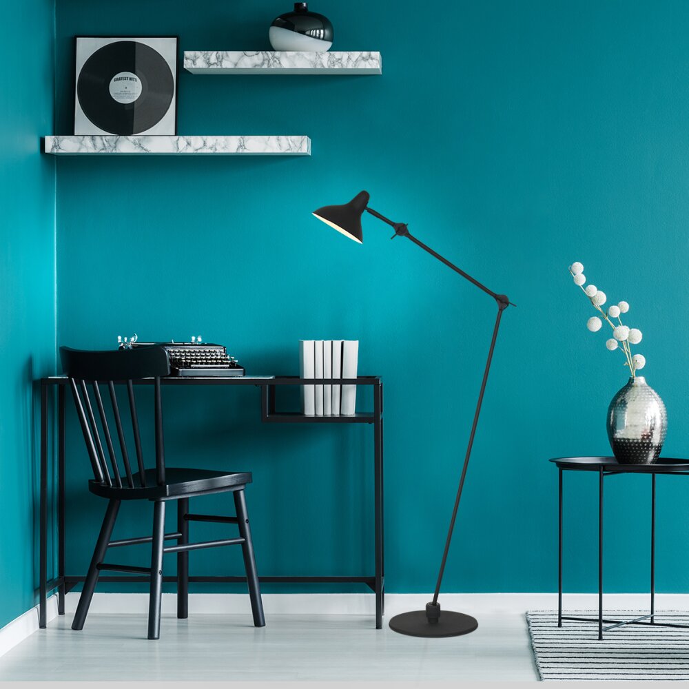 Lampadaire Steinhauer Kasket Noir, Blanc, 1 lumière main product photo