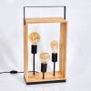 Lampe de table Kabimoi Bois clair, 3 lumières