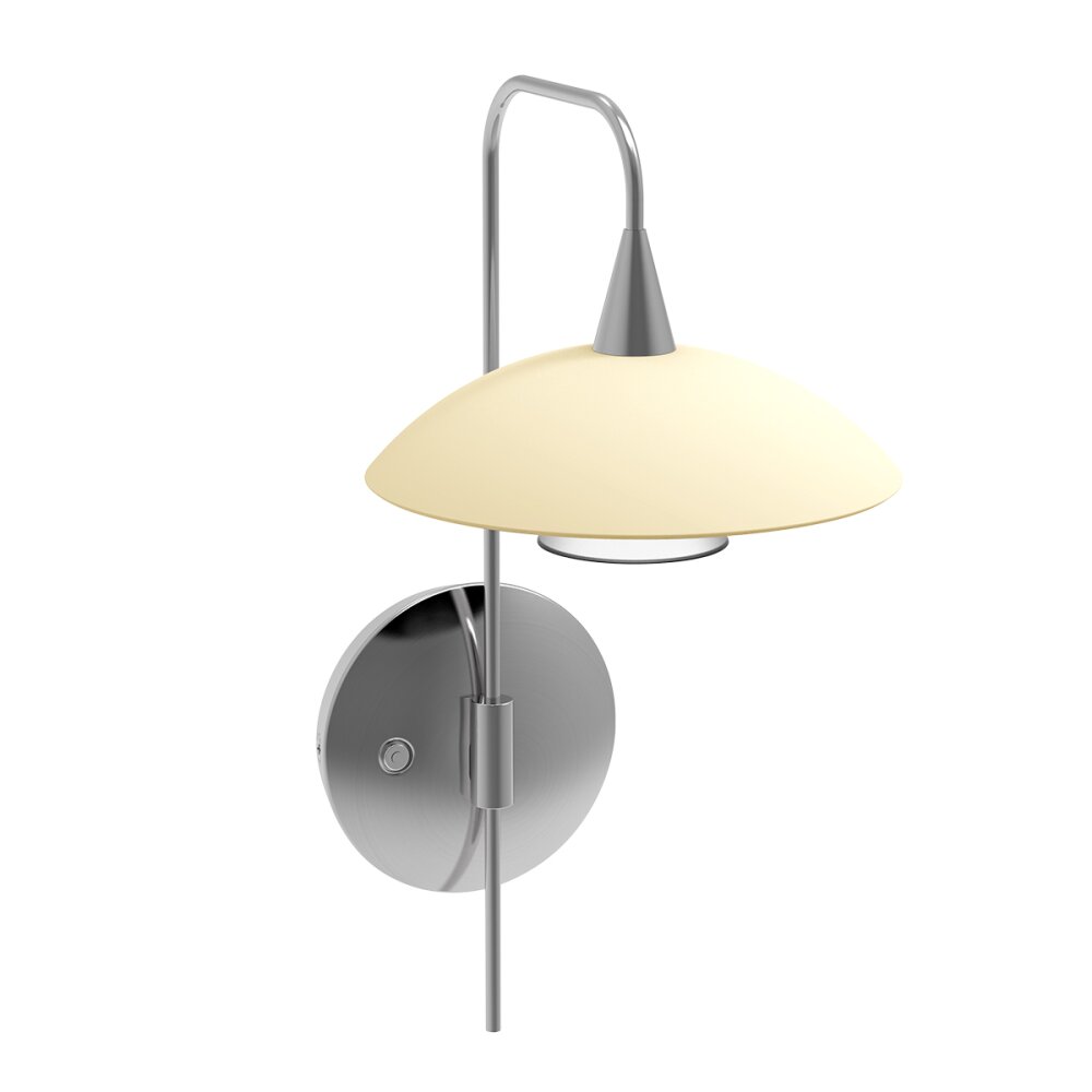 Applique murale Steinhauer Tallerken LED Acier inoxydable, Blanc, 1 lumière main product photo