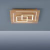 Plafonnier Paul Neuhaus Q-LINEA LED Bois clair, 4 lumières, Télécommandes