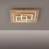 Plafonnier Paul Neuhaus Q-LINEA LED Bois clair, 4 lumières, Télécommandes