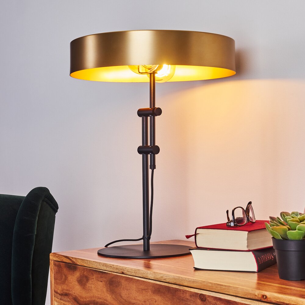 Lampe de table Manaus Noir, 2 lumières main product photo