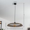 Suspension Musuku Noir, 1 lumière