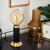 Lampe de table Caledonia Laiton, Noir, 1 lumière