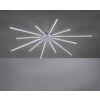 Plafonnier Paul Neuhaus Q-SUNSHINE LED Aluminium, 12 lumières, Télécommandes