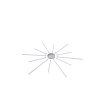 Plafonnier Paul Neuhaus Q-SUNSHINE LED Aluminium, 12 lumières, Télécommandes