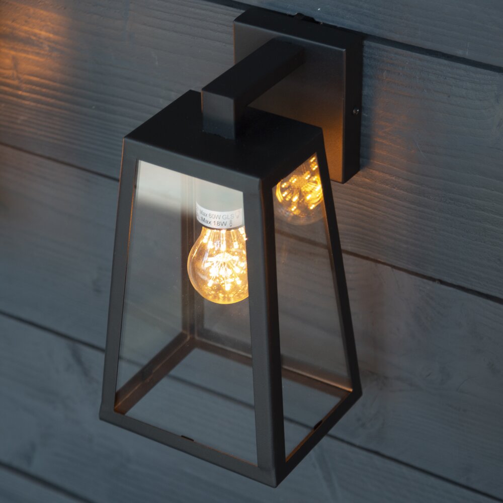 Applique murale d'extérieur KS Verlichting Luuk Noir, 1 lumière main product photo