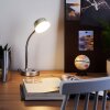 Lampe de table Pineda LED Chrome, 1 lumière