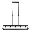 Suspension Steinhauer Buckley Noir, 5 lumières