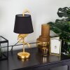 Lampe de table Janine Or, 1 lumière