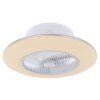 Ventilateur de plafond Globo KELLO LED Blanc, 1 lumière