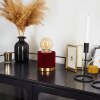 Lampe de table Weruga Laiton, Rouge, 1 lumière