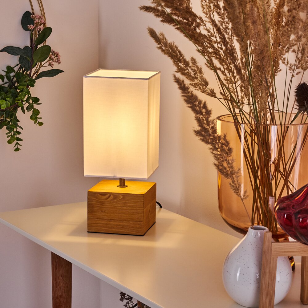 Lampe de table Geneva Bois clair, 1 lumière main product photo