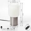 Lampe de table Keppoch Nickel mat, 1 lumière