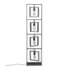 Lampadaire Marcon Noir, 4 lumières