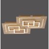 Plafonnier Paul Neuhaus Q-LINEA LED Bois clair, 8 lumières, Télécommandes
