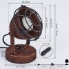 Lampe de table Glostrup Rouille, 1 lumière