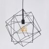 Plafonnier Pinguro Noir, 1 lumière