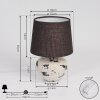 Lampe de table Chihul Noir, Blanc, 1 lumière
