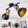 Plafonnier Blackburn Noir doré, 2 lumières