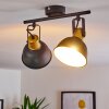 Plafonnier Blackburn Noir doré, 2 lumières