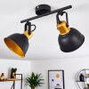 Plafonnier Blackburn Noir doré, 2 lumières