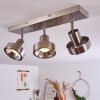 Plafonnier Chagres Nickel mat, 3 lumières