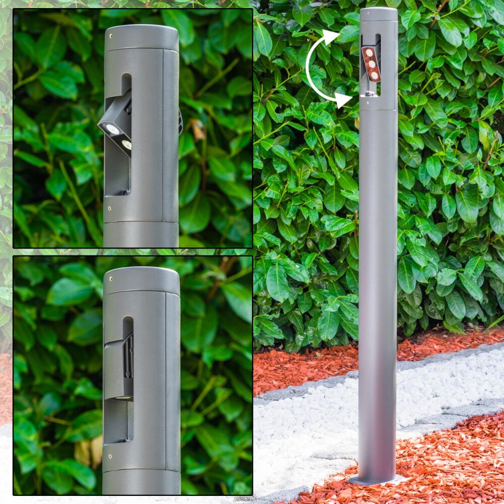 Borne lumineuse TETLIN LED Anthracite, 3 lumières main product photo
