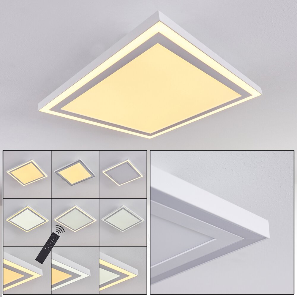 Plafonnier Salamo LED Blanc, 2 lumières main product photo