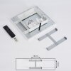 Plafonnier Salamo LED Blanc, 2 lumières