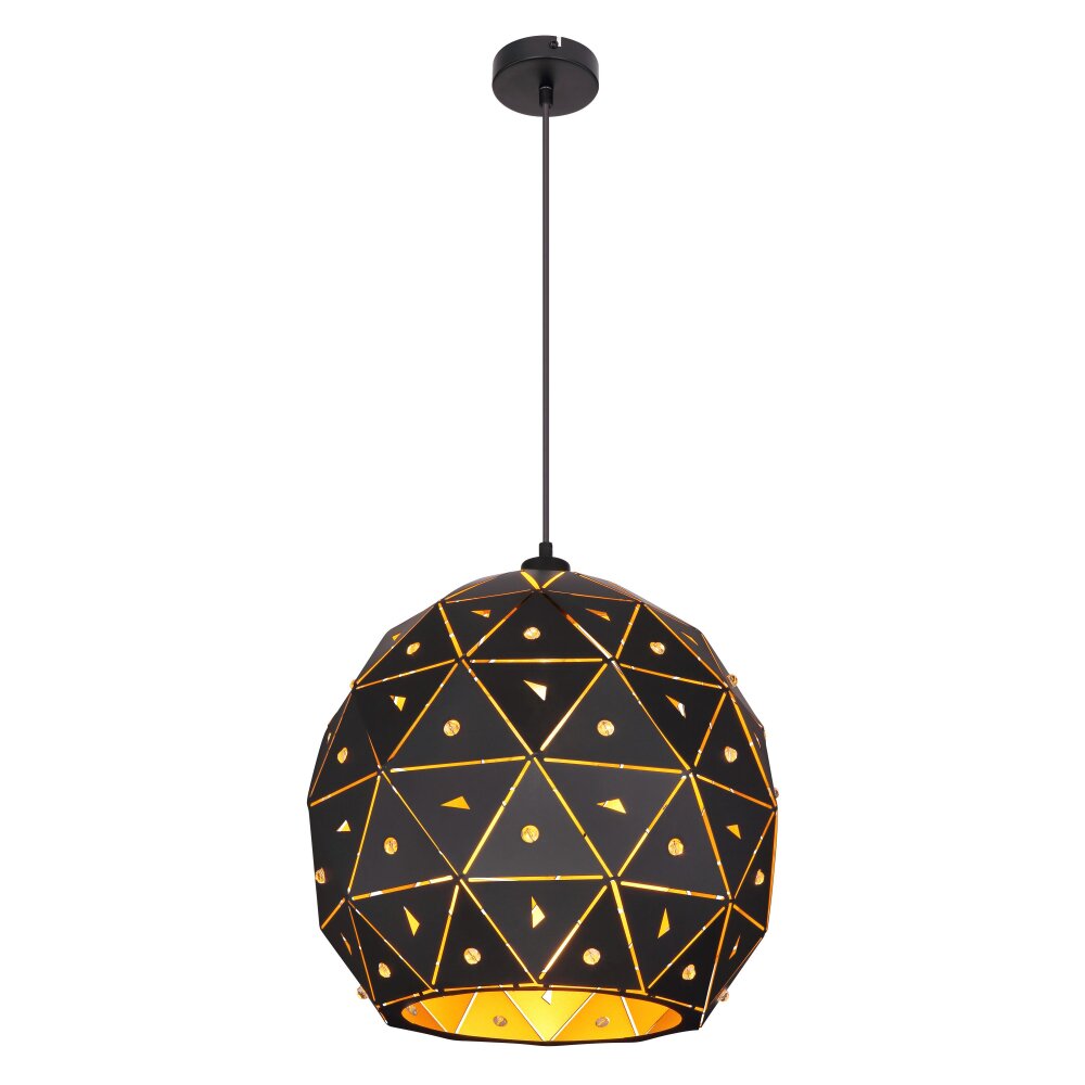Suspension Globo JODIE Noir, 1 lumière main product photo