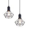 Plafonnier Globo XARA Noir, 4 lumières