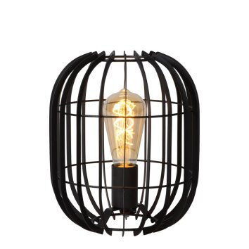 Lampe de table Lucide REDA Noir, 1 lumière