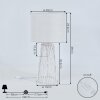 Lampe de table Beteta Blanc, 2 lumières
