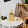 Lampe de table Castellar Bois clair, 1 lumière