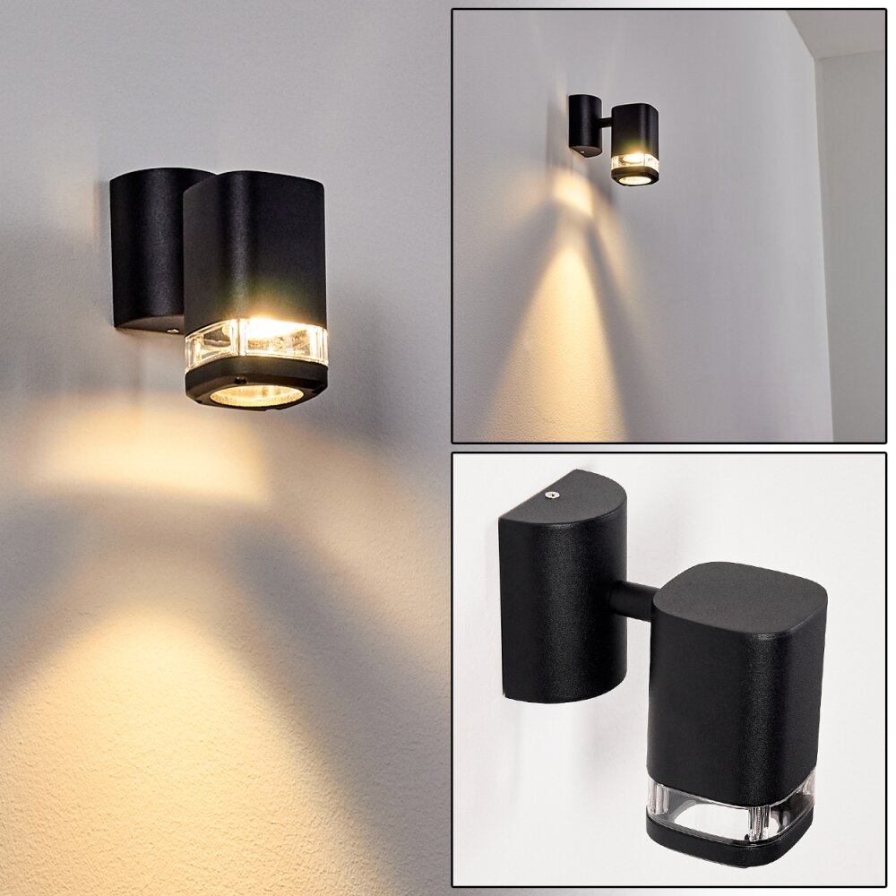 Applique murale d'extérieur Corneda Noir, 1 lumière main product photo