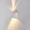 Applique murale d'extérieur Mora LED Blanc, 2 lumières