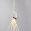 Applique murale d'extérieur Mora LED Blanc, 2 lumières