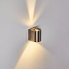 Applique murale d'extérieur Mora LED Acier inoxydable, 2 lumières