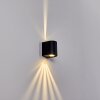 Applique murale d'extérieur Mora LED Noir, 2 lumières