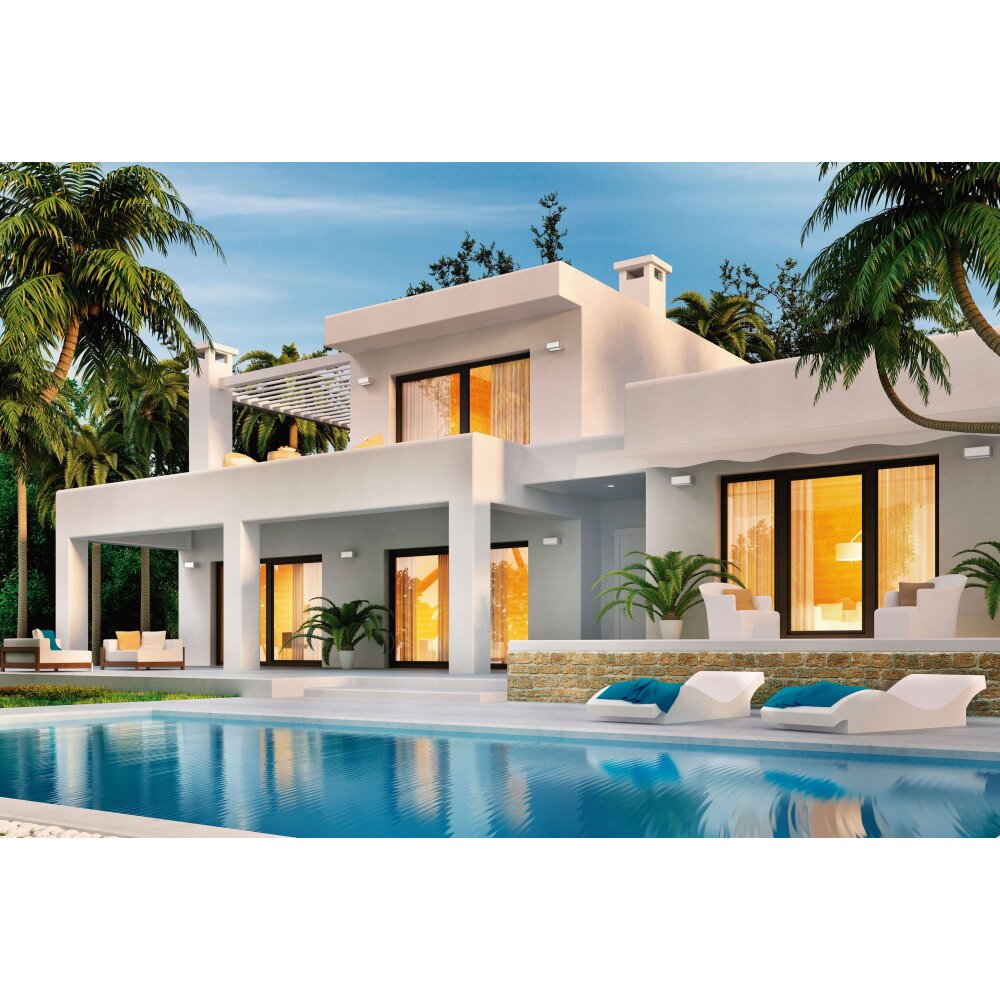 Applique murale d'extérieur Mantra UTAH Blanc, 1 lumière main product photo