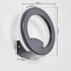 Applique murale Nevis LED Anthracite, 1 lumière