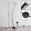 Lampadaire Nagu LED Noir, 1 lumière