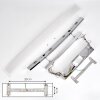 Suspension Balcairn LED Chrome, 4 lumières