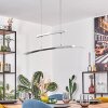 Suspension Balcairn LED Chrome, 4 lumières